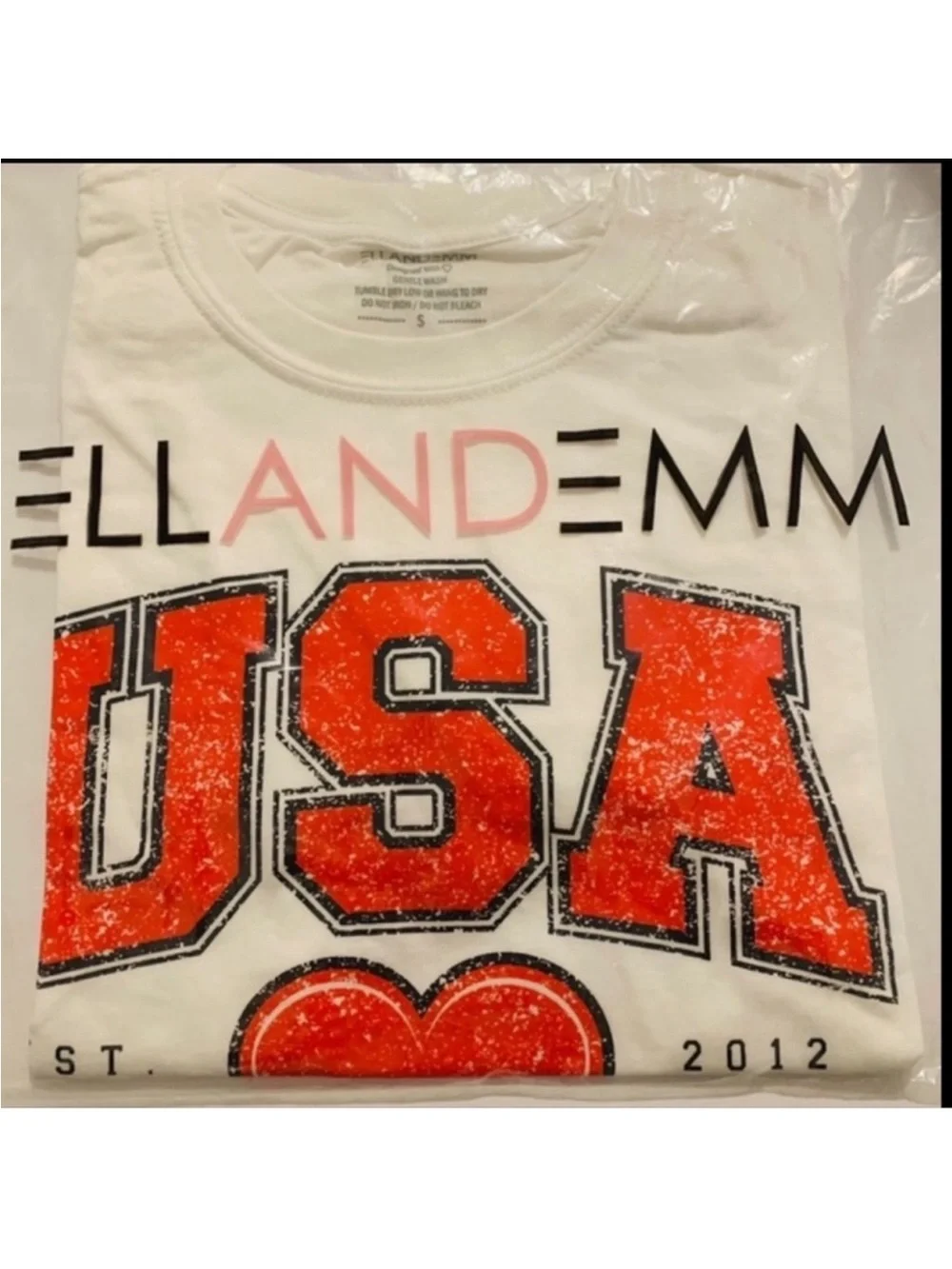 ELL and Emm | Tee | USA Heart Tee